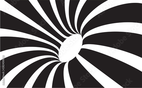 3d hole Swirling Monochrome...