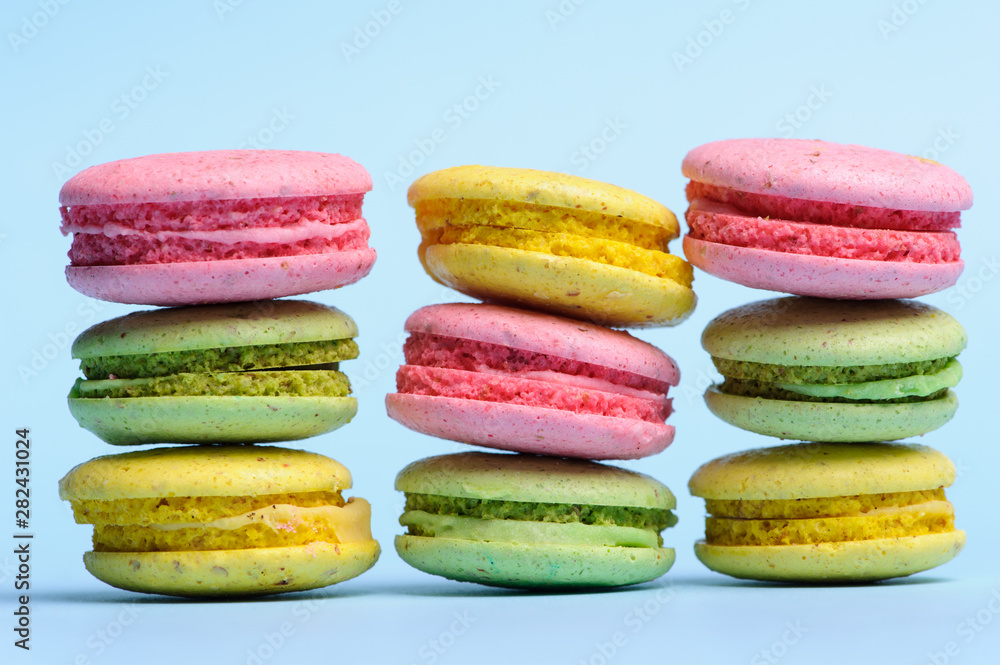 Sweet and colourful french macaroons or macaron Sweet and colourful french macaroons or macaron