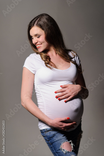 Pregnancy, maternity, preparation and expectation concept.