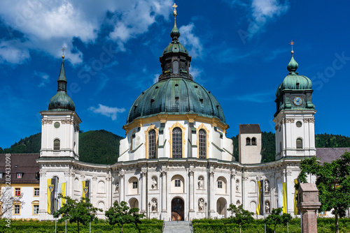 Ettal Abbey, Kloster Ettal near Oberammergau in Bavaria, Germany. photo