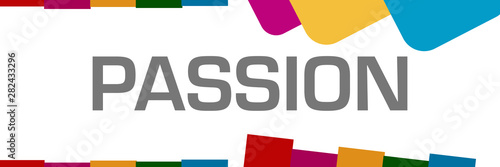 Passion Colorful Rounded Squares Horizontal 