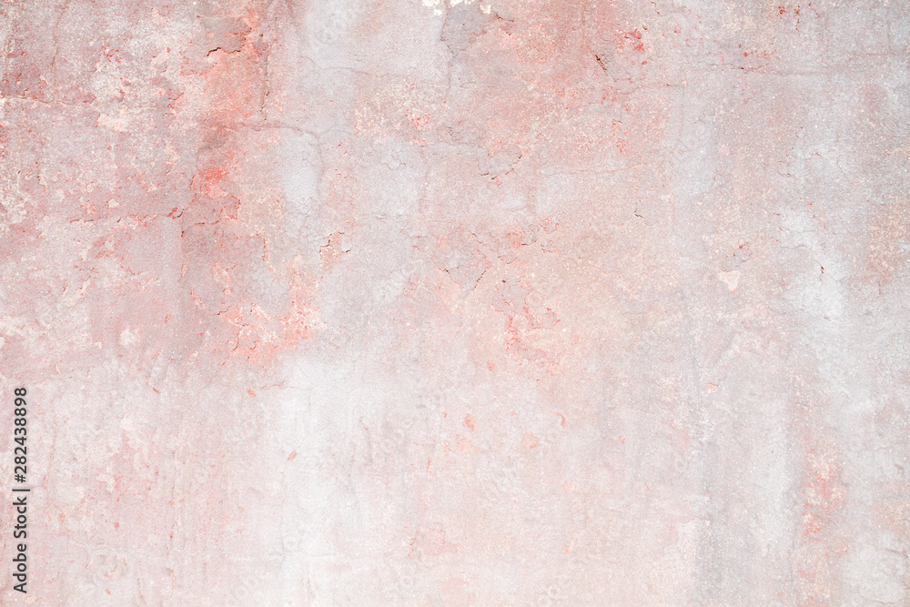 Fototapeta Old distressed pink wall background or texture