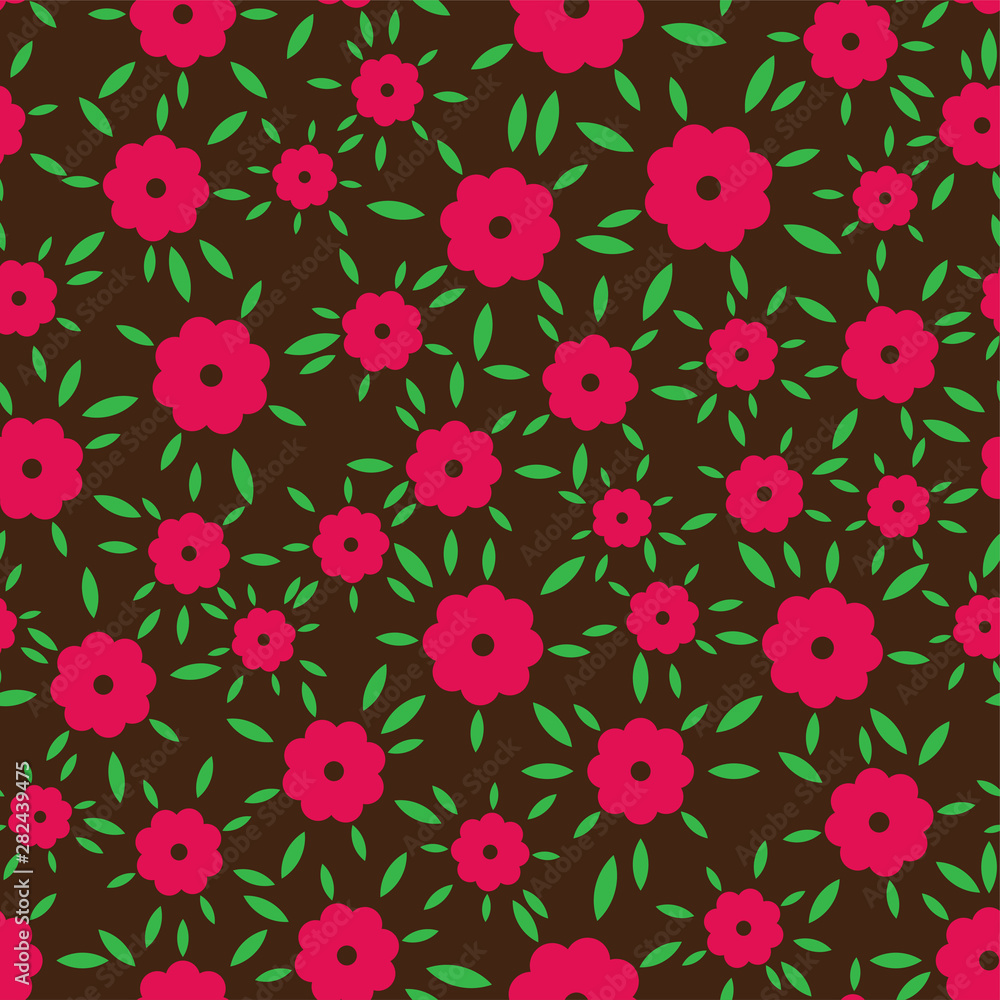 Small flowers pattern seamless. garden stuff background. vector illustration