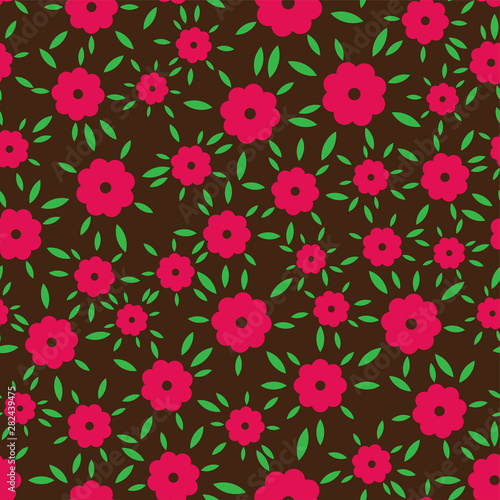 Small flowers pattern seamless. garden stuff background. vector illustration