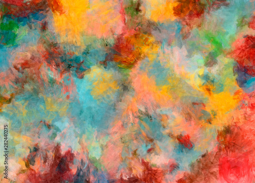 Abstract watercolor texture background. Oil painting style © Avgustus