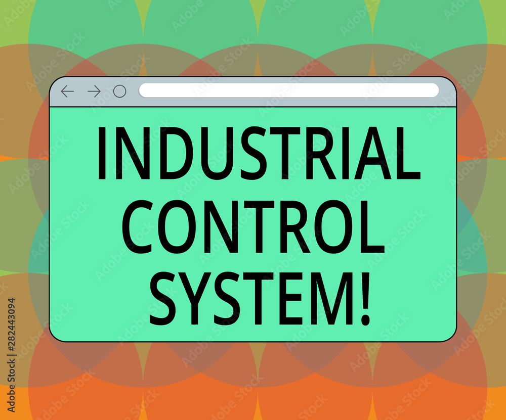 Word writing text Industrial Control System. Business concept for integration of hardware and software with network Monitor Screen with Forward Backward Progress Control Bar Blank Text Space Word writing text Industrial Control System. Business concept for integration of hardware and software with network Monitor Screen with Forward Backward Progress Control Bar Blank Text Space