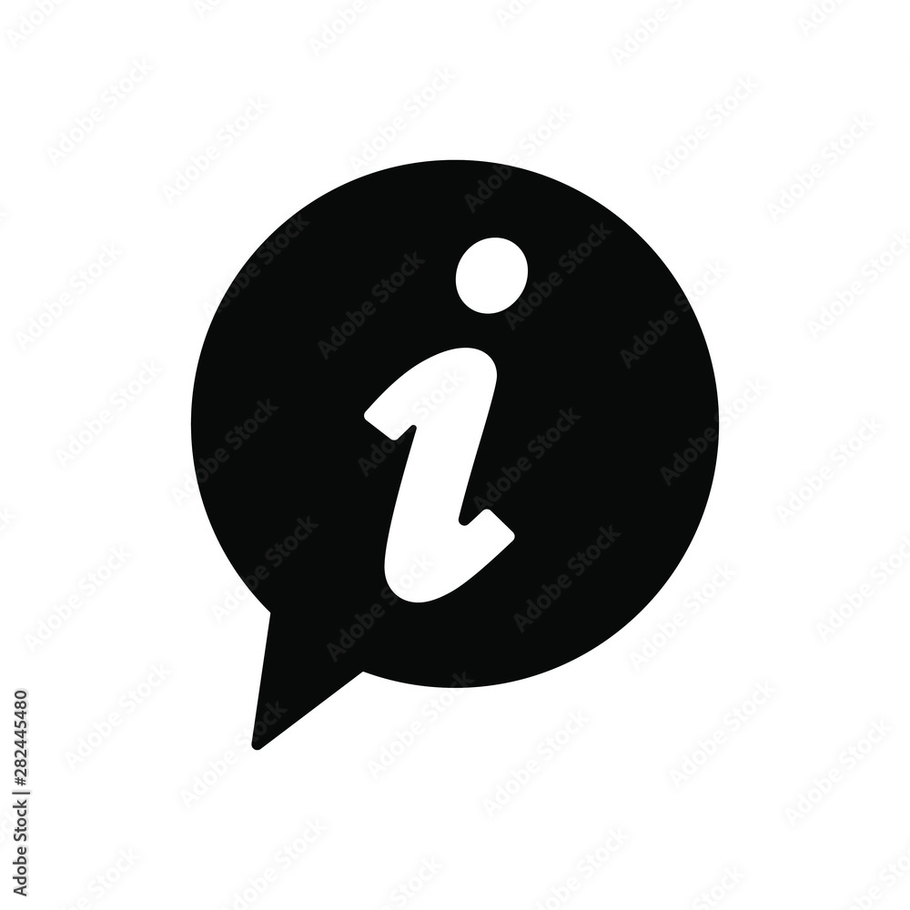 Info icon, Information sign icon. Info speech bubble symbol. i letter vector. Info icon, Information sign icon. Info speech bubble symbol. i letter vector.