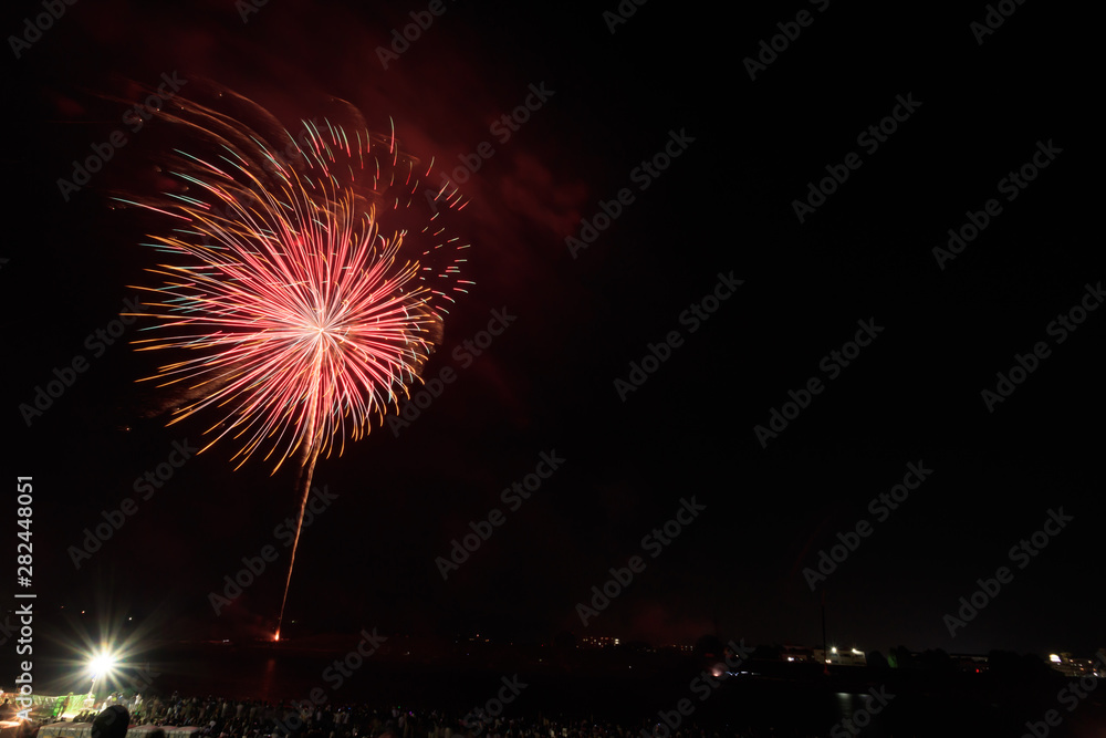 筑後川花火大会 Chikugo river fire works festival 福岡県久留米市 日本 筑後川花火大会 Chikugo river fire works festival 福岡県久留米市 日本