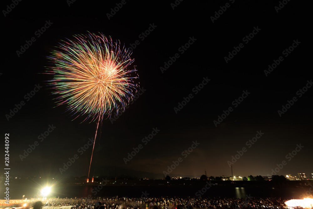 筑後川花火大会 Chikugo river fire works festival 福岡県久留米市 日本 筑後川花火大会 Chikugo river fire works festival 福岡県久留米市 日本