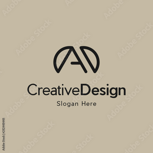 Capital letter A. A logo. Abstract letter A logotype. Creative minimalism logotype. Universal modern geometric linear logo idea.