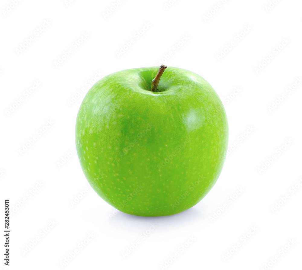 Green apple isolated on white background Green apple isolated on white background