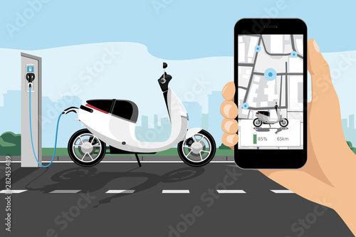 Mobile application for escooter sharing	