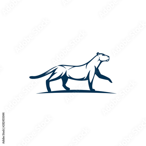 panther vector silhouette logo template concept