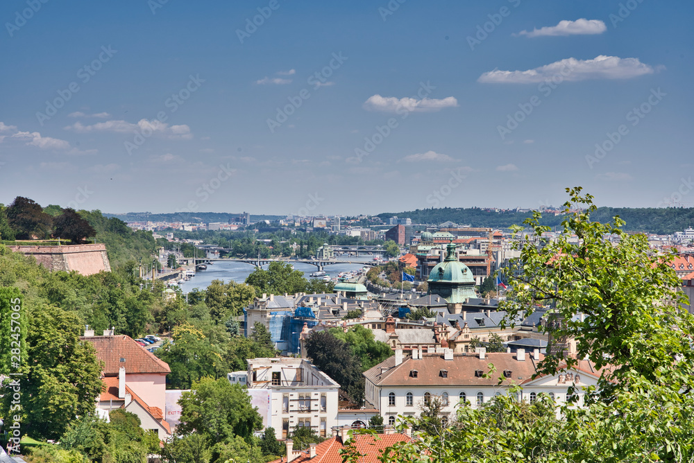 View from Petrin hill, Prague. Czech Republic. View from Petrin hill, Prague. Czech Republic.