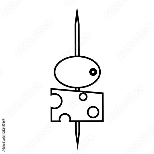Canape line icon, logo isolated on white background