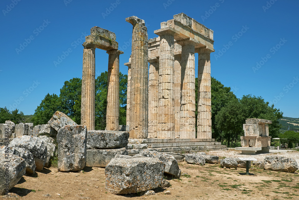 Zeus Tempel von Nemea, Peloponnes, Griechenland 