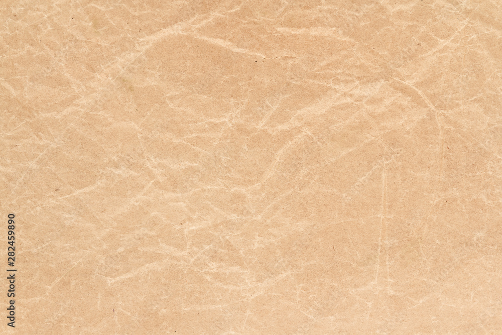 Fototapeta premium Brown wrinkle recycle paper background