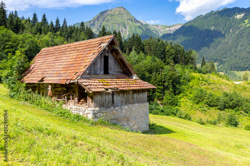 Lungern Old medieval village in the swiss alps.