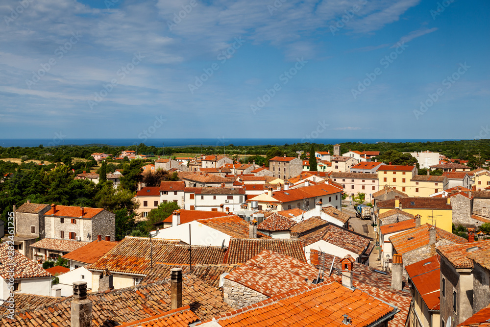 Fototapeta premium View of Valle - Bale in Istria. Croatia