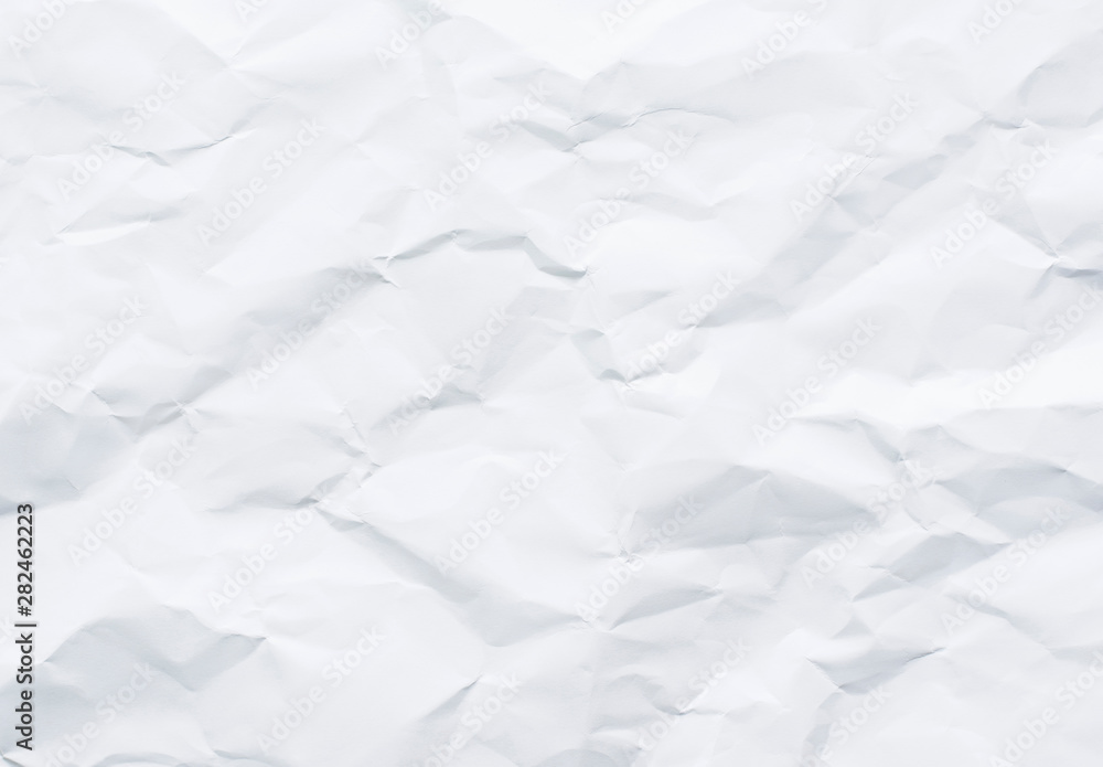 White crumpled paper texture background White crumpled paper texture background