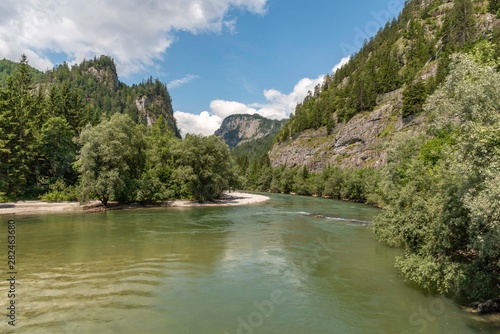 Enns river in Gesause national park in Austria