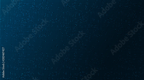 Dark Blue Circuit Microchip Technology on Future Background,Hi-tech Digital and Communication Concept design,Free Space For text in put,Vector illustration.