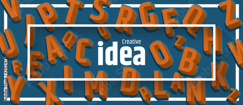 Creative Idea. typography poster