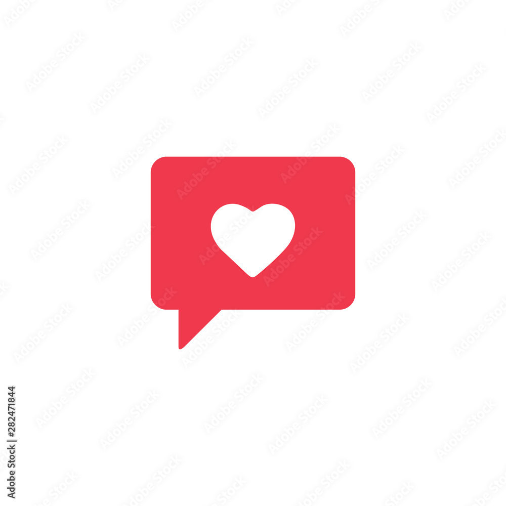 notifications social media icon, like, follower, comment symbol vector notifications social media icon, like, follower, comment symbol vector