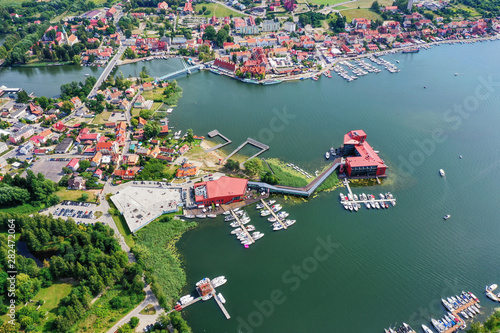 Fototapeta Naklejka Na Ścianę i Meble -  Mikołajki - the city of Mazury in north-eastern Poland