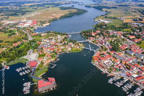 Fototapeta Naklejka Na Ścianę i Meble -  Mikołajki - the city of Mazury in north-eastern Poland