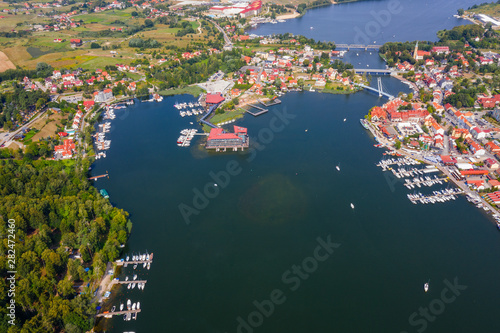 Fototapeta Naklejka Na Ścianę i Meble -  Mikołajki - the city of Mazury in north-eastern Poland