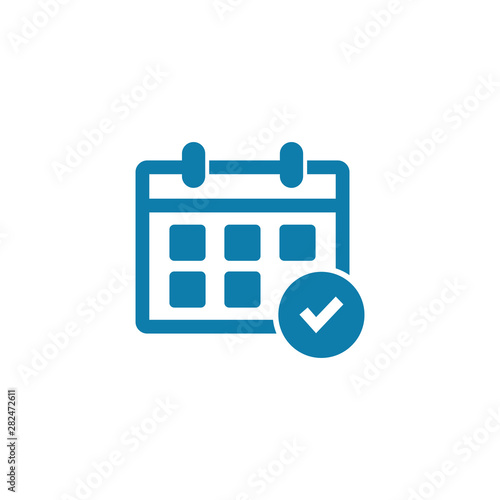 Calendar symbol vector icon, Calendar sign icon vector