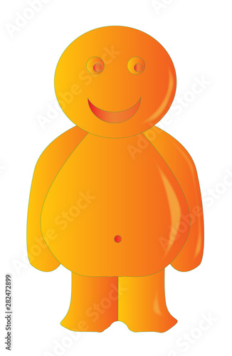 Happy Orange Jelly Baby