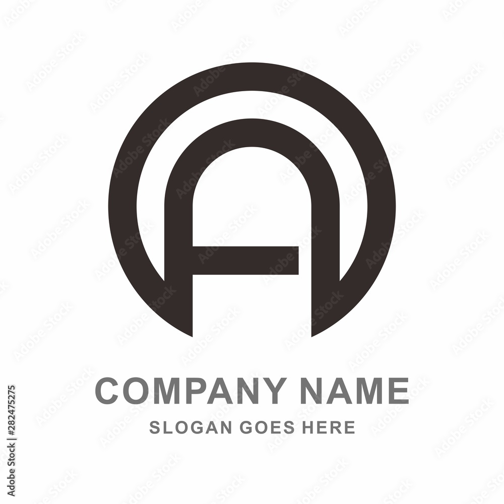 Monogram Letter A Business Company Vector Logo Design Template Monogram Letter A Business Company Vector Logo Design Template