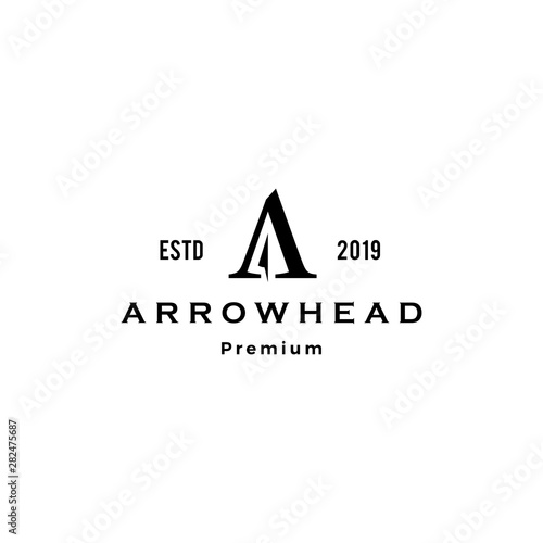 a letter arrowhead archer logo vector icon illustration inspiration