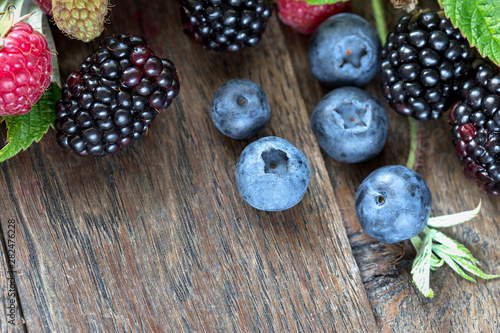 Delicious and healthy forest berries - forest fruits