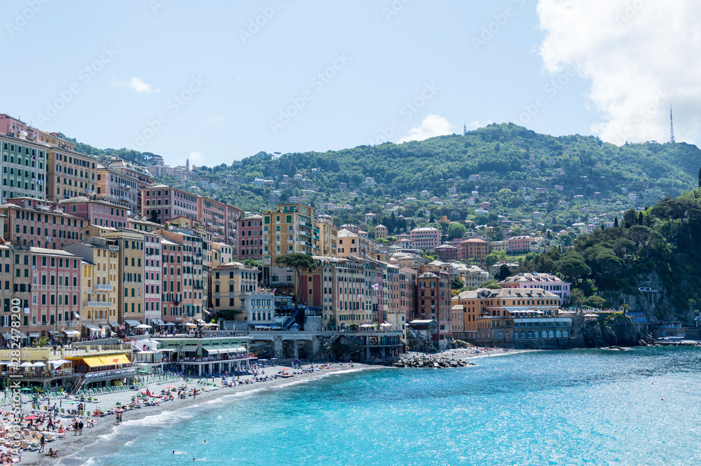 Beautiful view in Camogli, Liguria