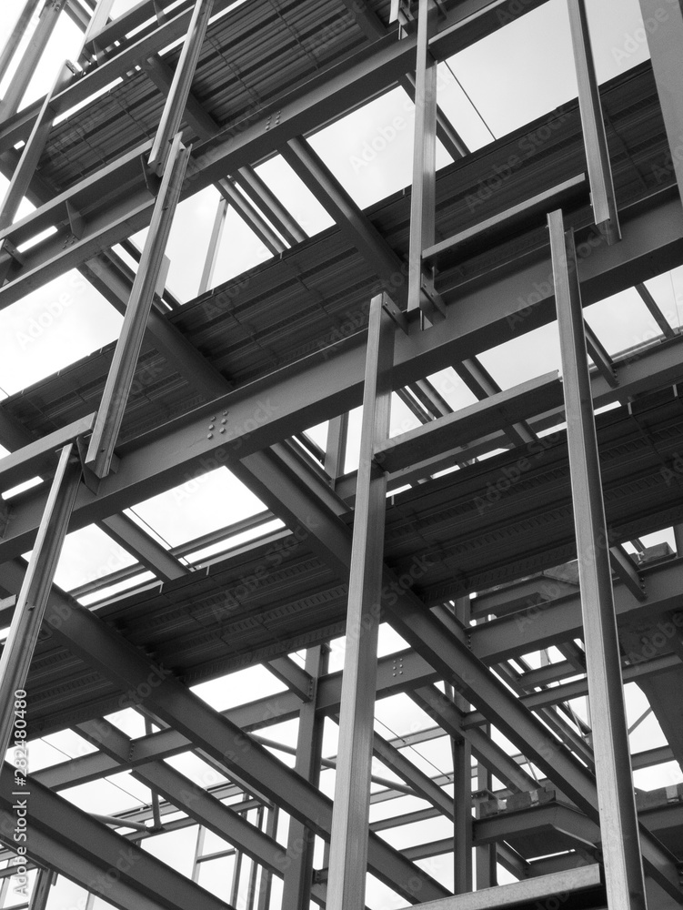 construction of modern building steel frame construction of modern building steel frame