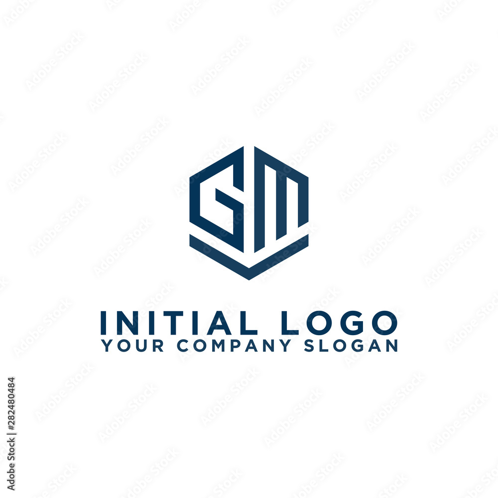 inspiring logo designs for companies from the initial letters of the GM logo icon. -Vectors