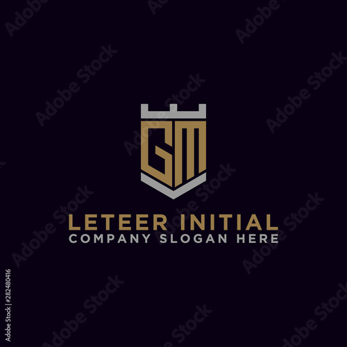 inspiring logo designs for companies from the initial letters of the GM logo icon. -Vectors