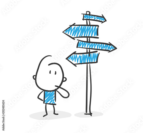 Stickman Blue: Signpost. (Nr. 18)