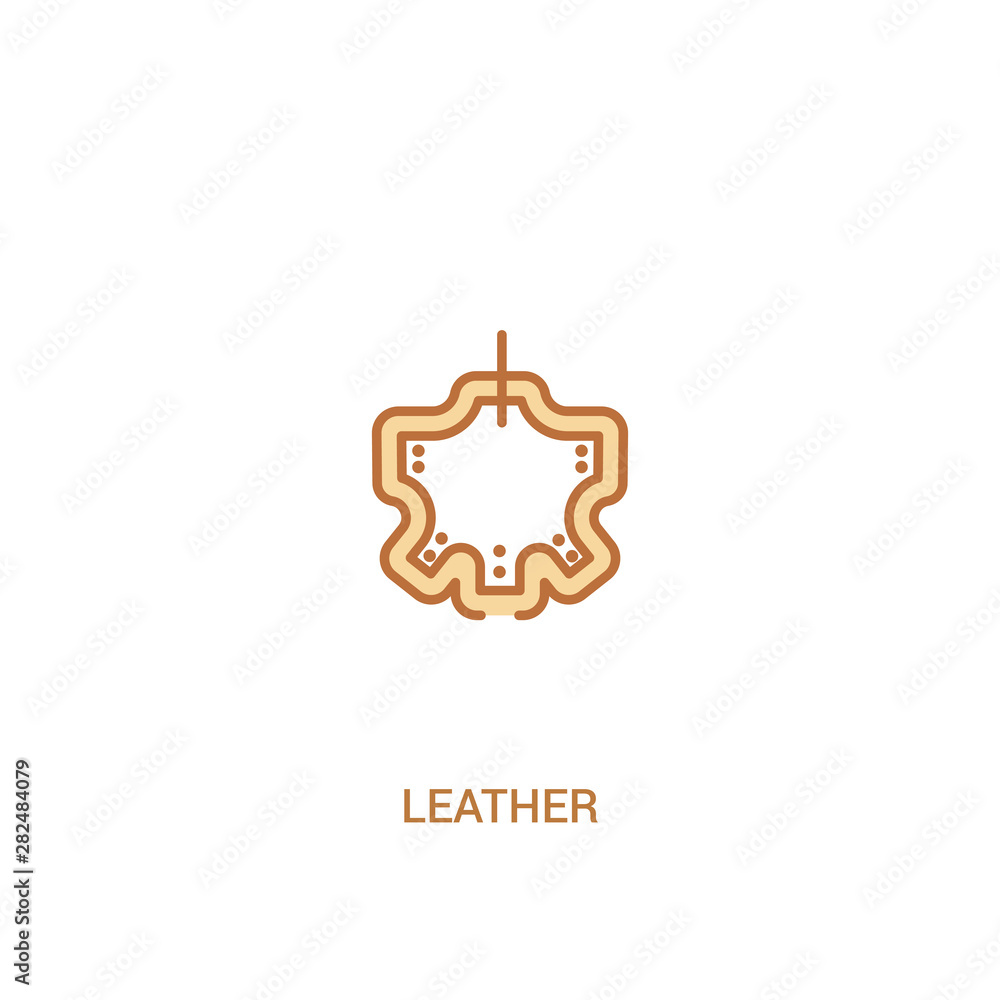 leather concept 2 colored icon. simple line element illustration. outline brown leather symbol. can be used for web and mobile ui/ux. leather concept 2 colored icon. simple line element illustration. outline brown leather symbol. can be used for web and mobile ui/ux.
