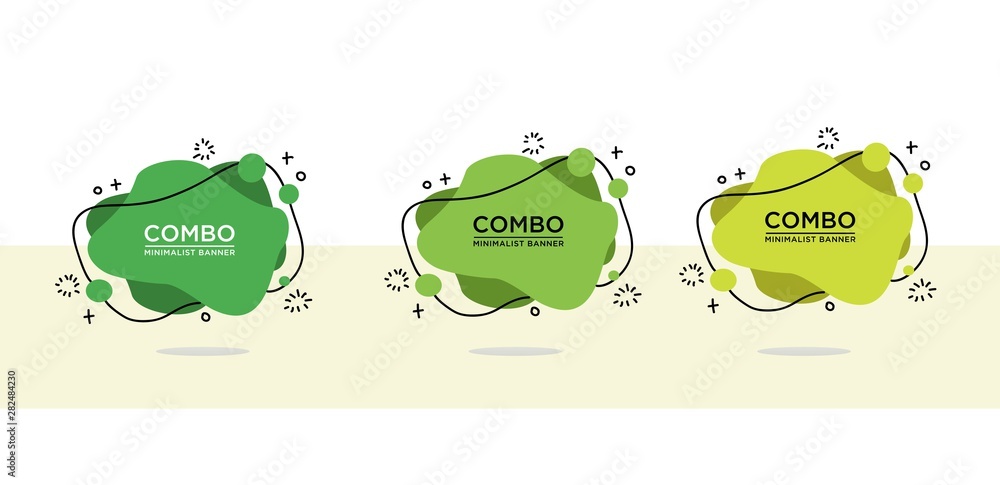 Set of 3 modern abstract vector banners. Flat geometric shapes with various colors with black lines. Templates are ready to use in web or print design and advertising. Set of 3 modern abstract vector banners. Flat geometric shapes with various colors with black lines. Templates are ready to use in web or print design and advertising.