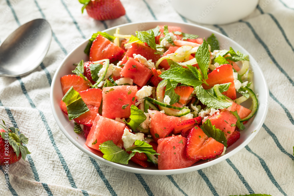 Homemade Raw Feta Watermelon Salad Homemade Raw Feta Watermelon Salad