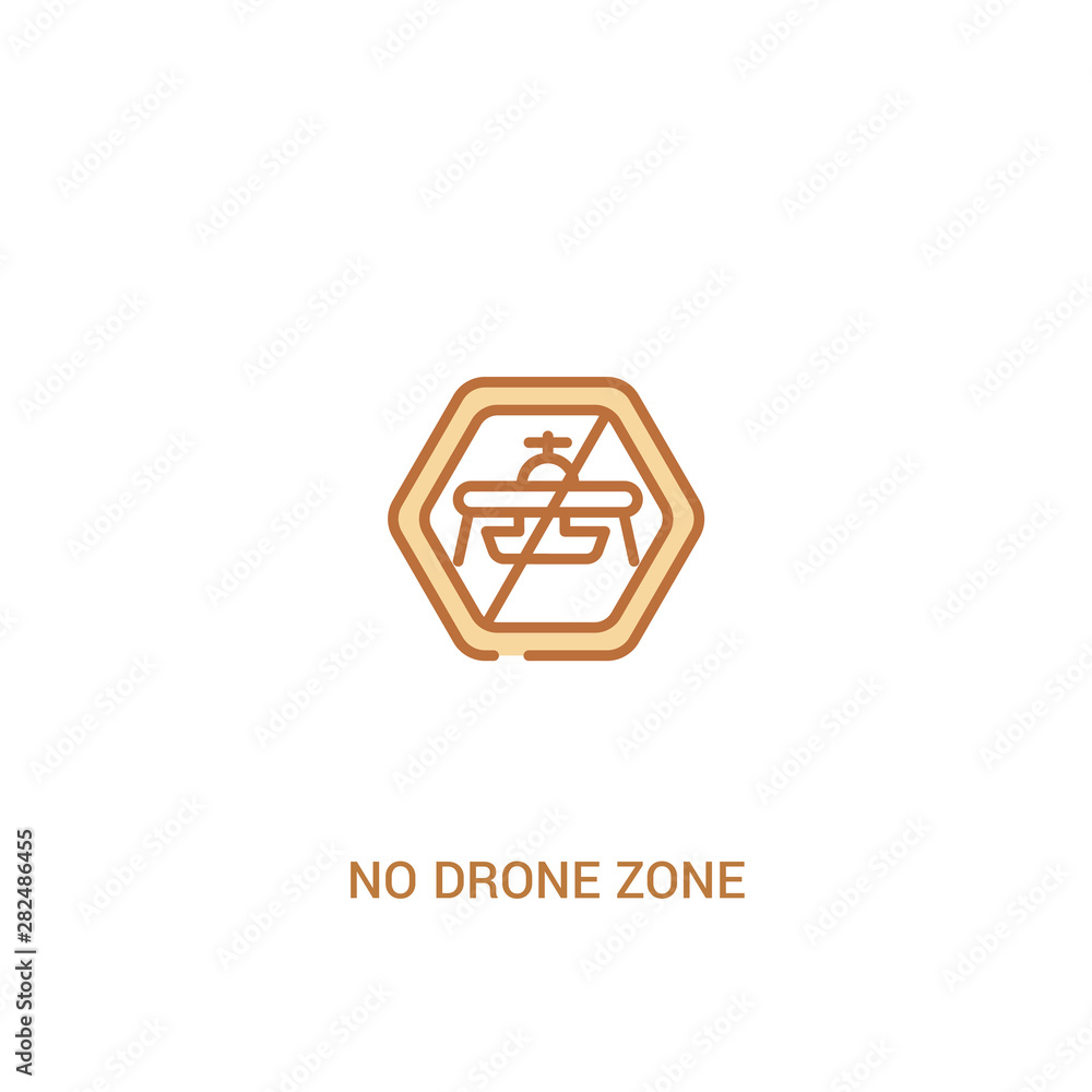 no drone zone concept 2 colored icon. simple line element illustration. outline brown no drone zone symbol. can be used for web and mobile ui/ux. no drone zone concept 2 colored icon. simple line element illustration. outline brown no drone zone symbol. can be used for web and mobile ui/ux.