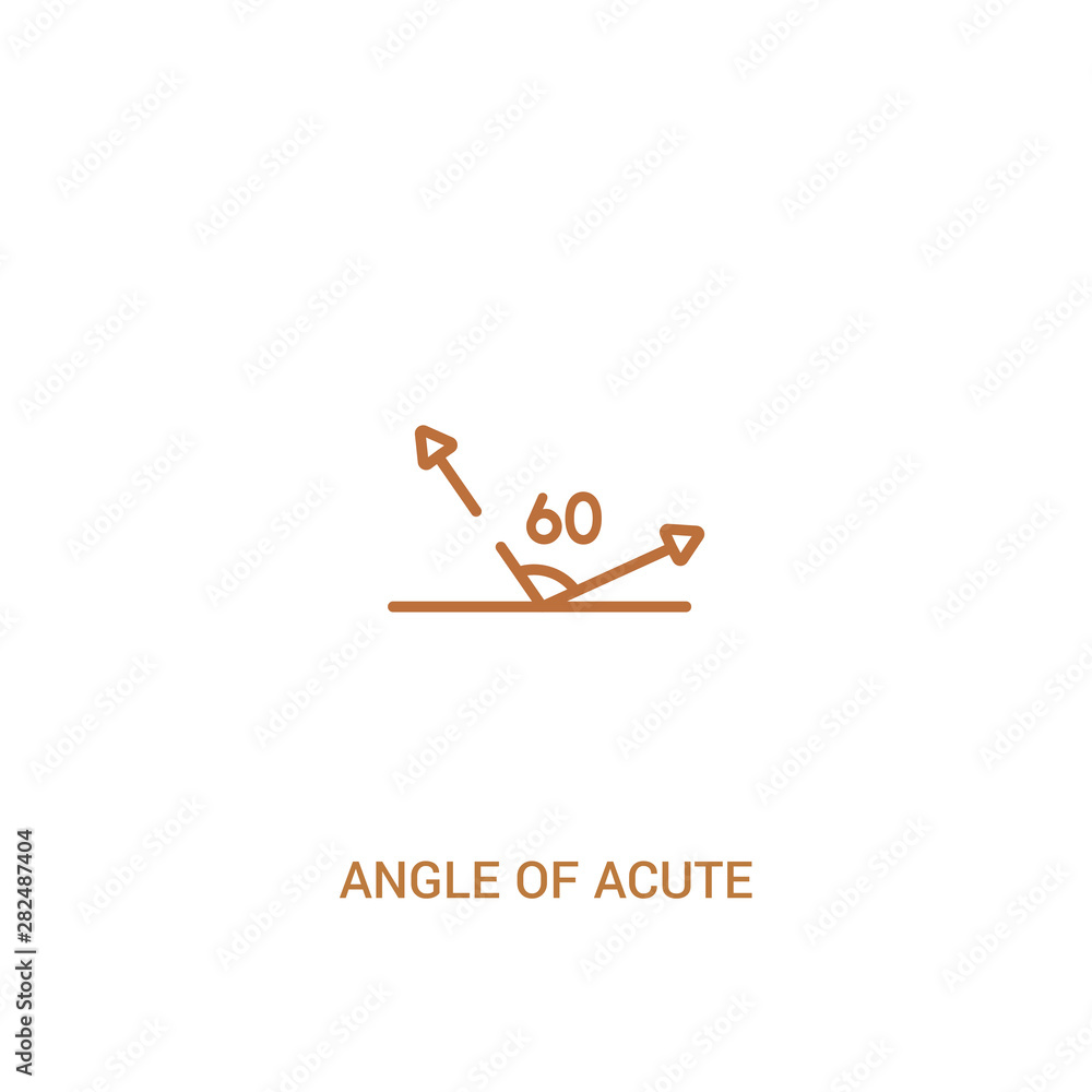 angle of acute concept 2 colored icon. simple line element illustration. outline brown angle of acute symbol. can be used for web and mobile ui/ux. angle of acute concept 2 colored icon. simple line element illustration. outline brown angle of acute symbol. can be used for web and mobile ui/ux.