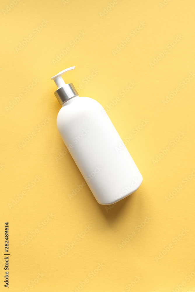 White Dispenser on Yellow White Dispenser on Yellow