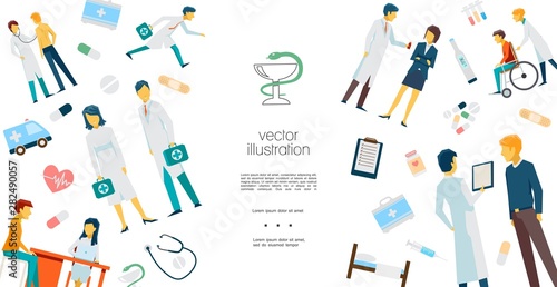 Flat Healthcare Concept