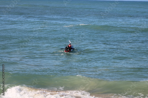 man in kayak