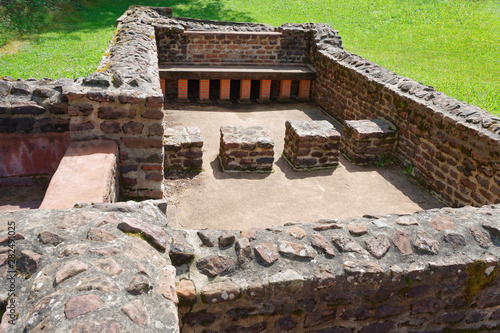 Bodendenkmal Römerbad / Kastellbad aus römischer Zeit in  Würzberg bei Michelstadt, Hessen, Deutschland,